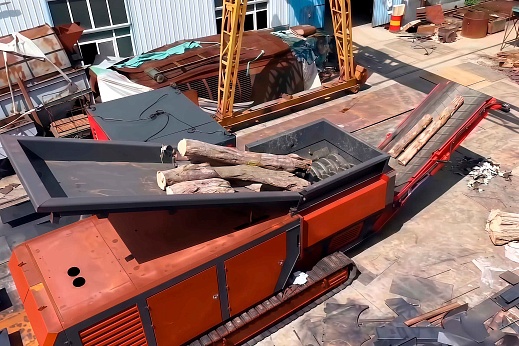 Мобильный шредер на гусеничном ходу ШМГ-950Е