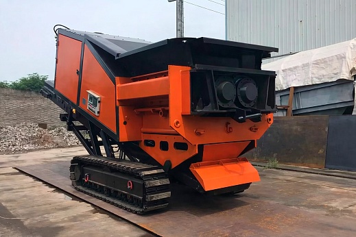 Мобильный шредер на гусеничном ходу ШМГ-250