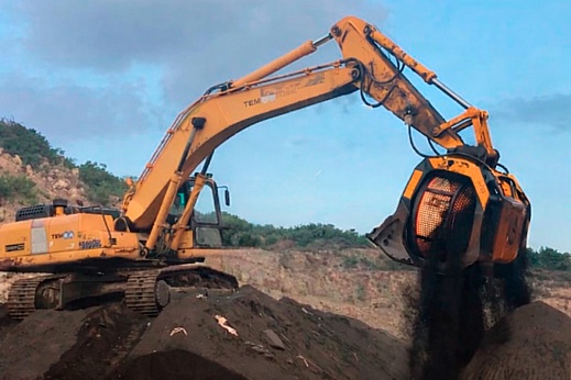 Роторный просеивающий ковш КПР-08