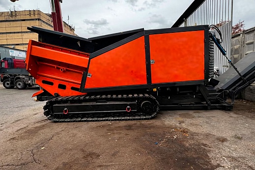 Мобильный шредер на гусеничном ходу ШМГ-250