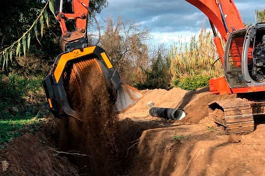 Роторный просеивающий ковш КПР-08