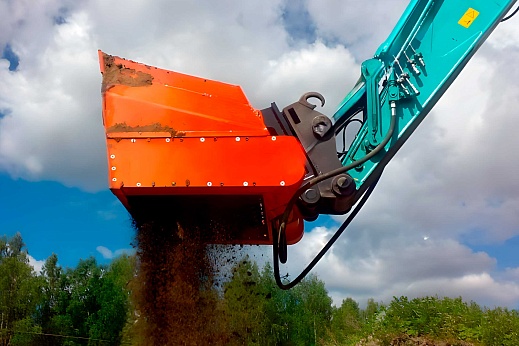 Шредерный просеивающий ковш КПШ-50