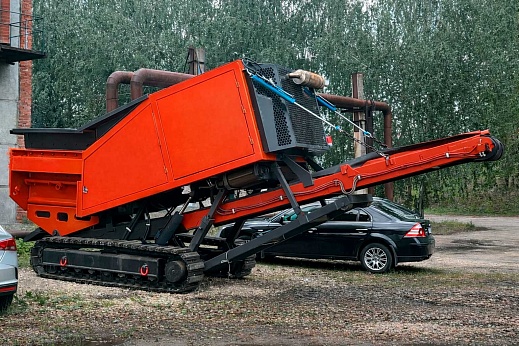 Мобильный шредер на гусеничном ходу ШМГ-250