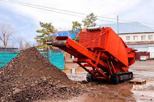 Мобильный шредер на гусеничном ходу ШМГ-250