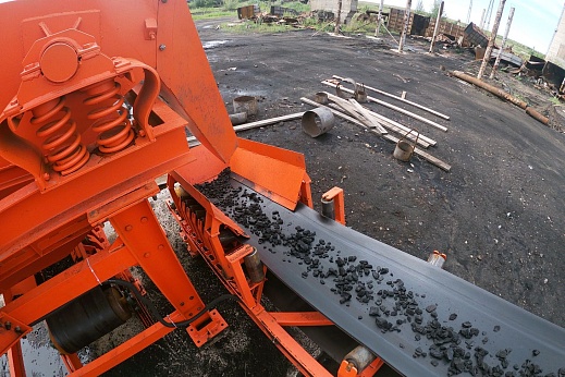 Линия дробления и сортировки угля